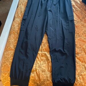 Zella Black Cargo Joggers